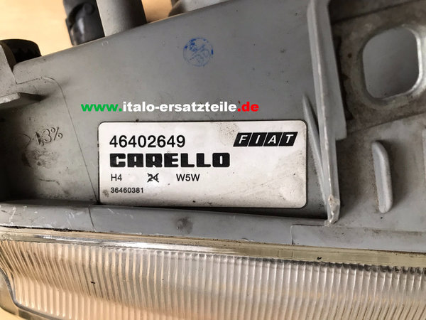 46402649 - gebrauchter rechter Scheinwerfer für Fiat Punto von Carello