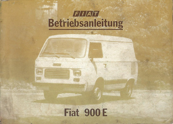 Betriebsanleitung Fiat 900 E