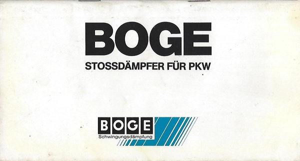 BOGE Stossdämpfer für PKW 1982