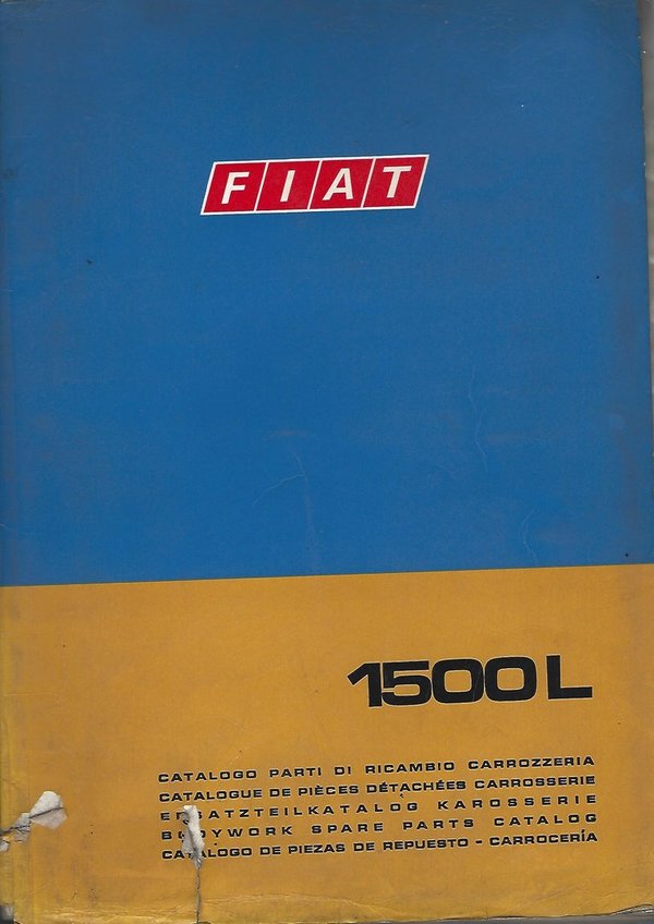 Ersatzteilteilkatalog Karosserie Fiat 1500L