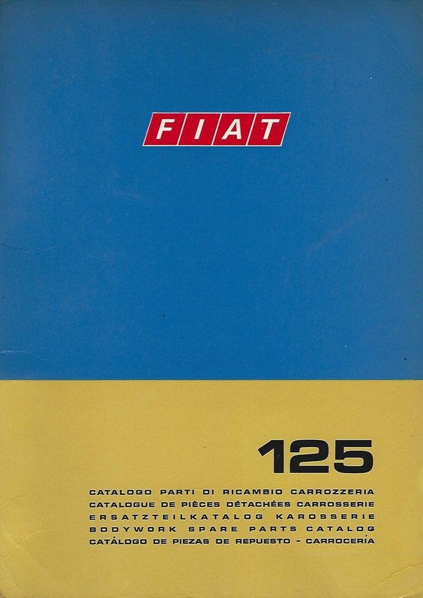 Ersatzteilteilkatalog Karosserie Fiat 125