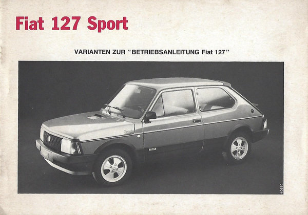 Betriebsanleitung Variante Fiat 127 Sport
