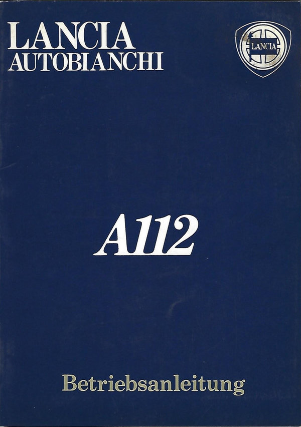 Betriebsanleitung Lancia Autobianchi A112 von 3-1984
