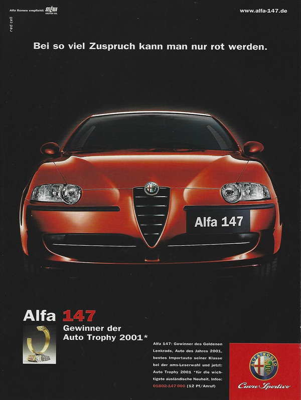 Werbung Alfa Romeo 147 von 2001