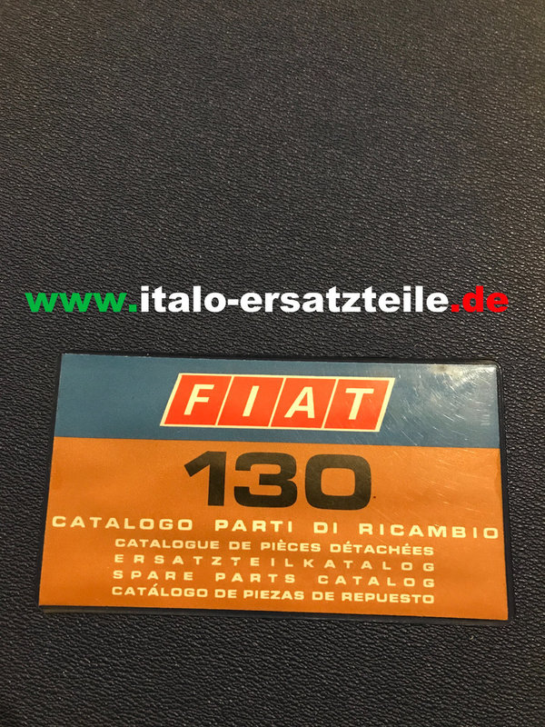 60310202R - gebrauchter Ersatzteilkatalog - Mechanik und Karosserie - für Fiat 130